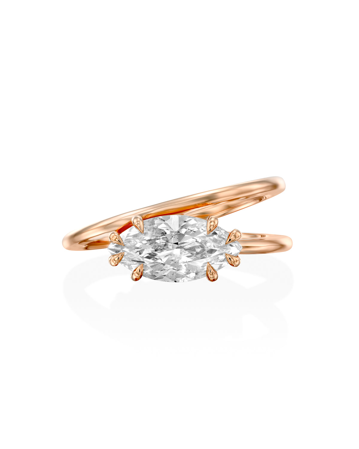 Alberta ring With Marquise White Diamond