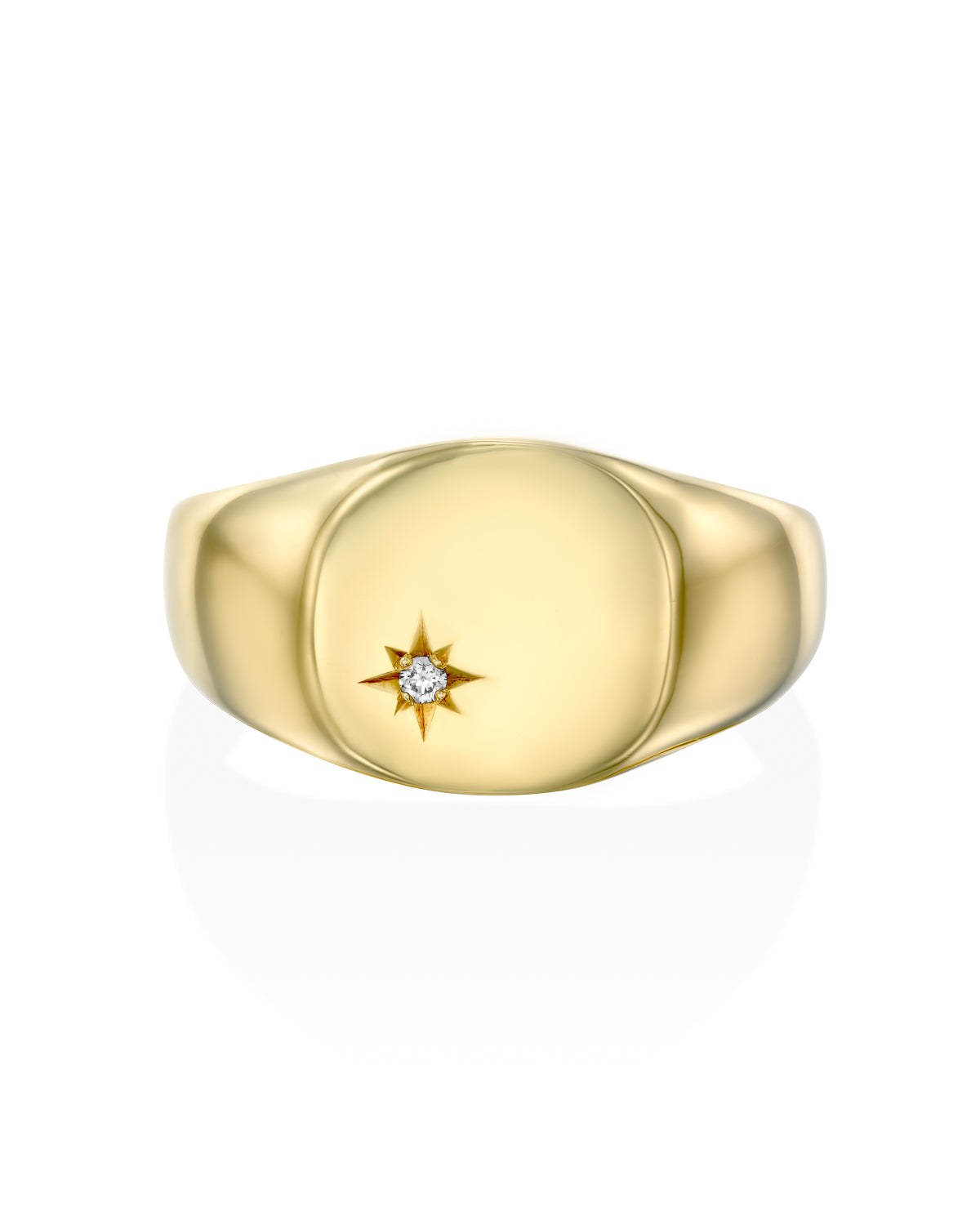 Maria Gold Ring White Diamond