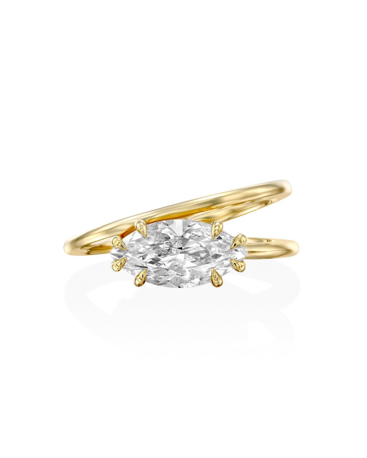 Alberta ring With Marquise White Diamond