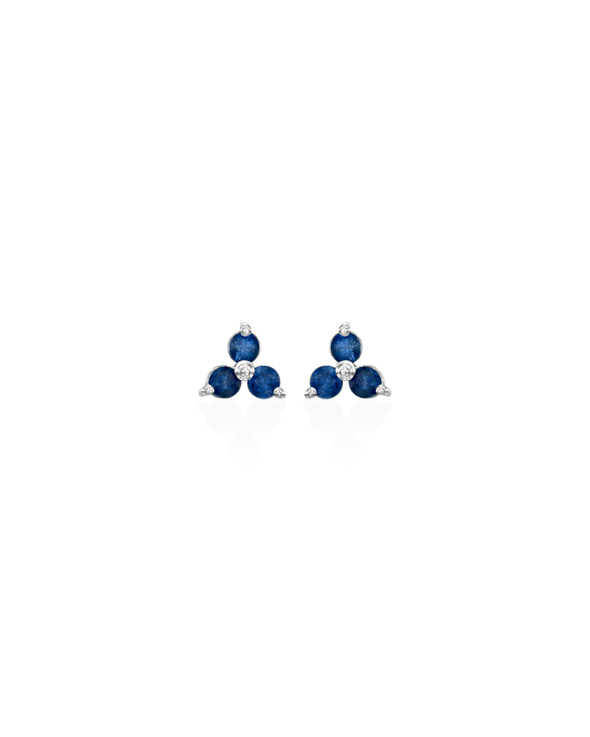 Mini Grace Piercing Earring With sapphire