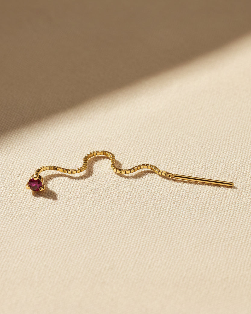 Noni Earring With Ruby