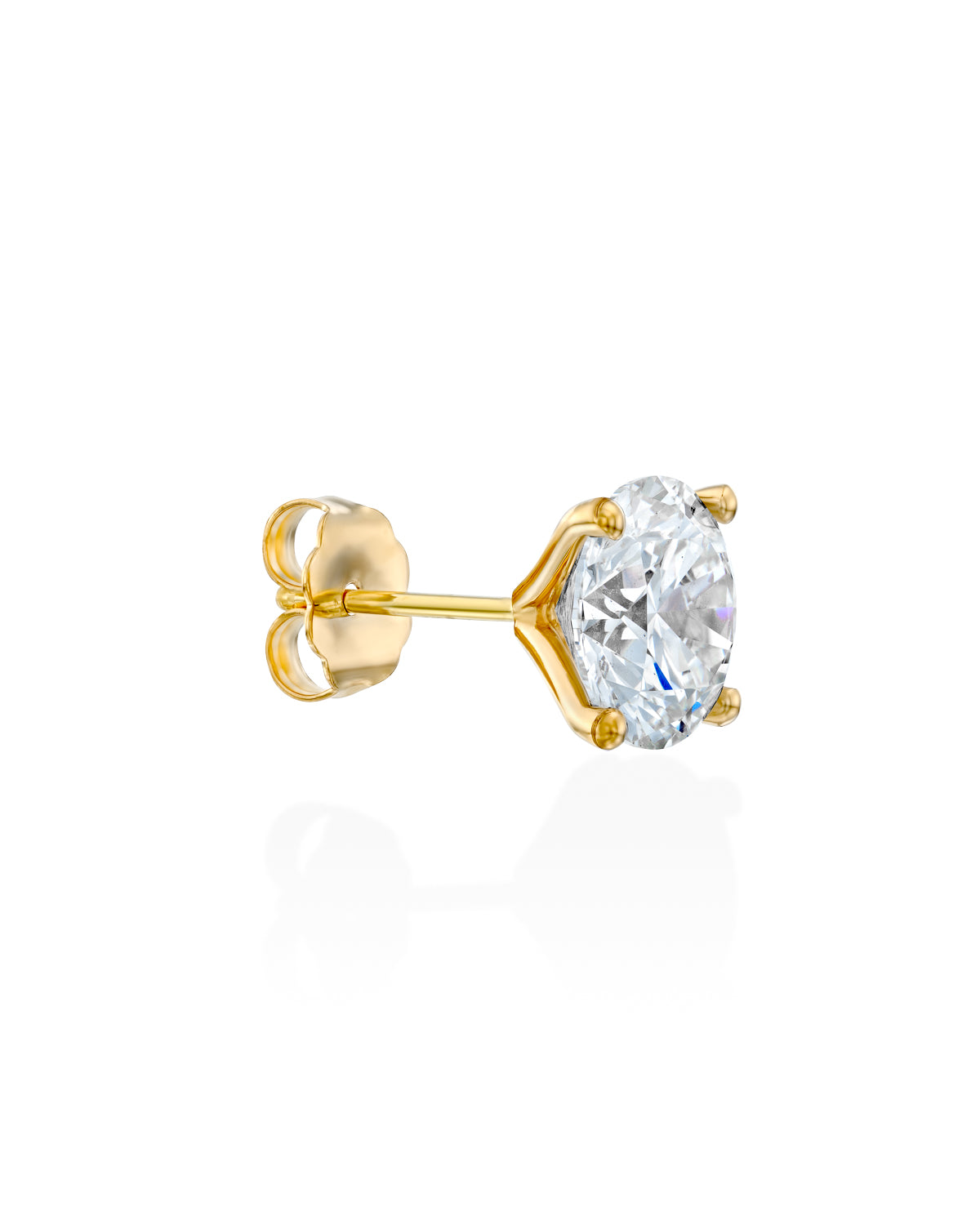 Martina Gold Earring 2ct lab Diamond