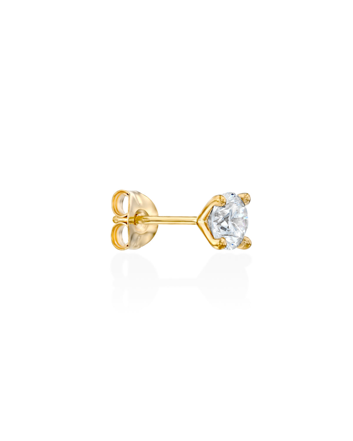 Martina Gold Earring 5mm lab Diamond