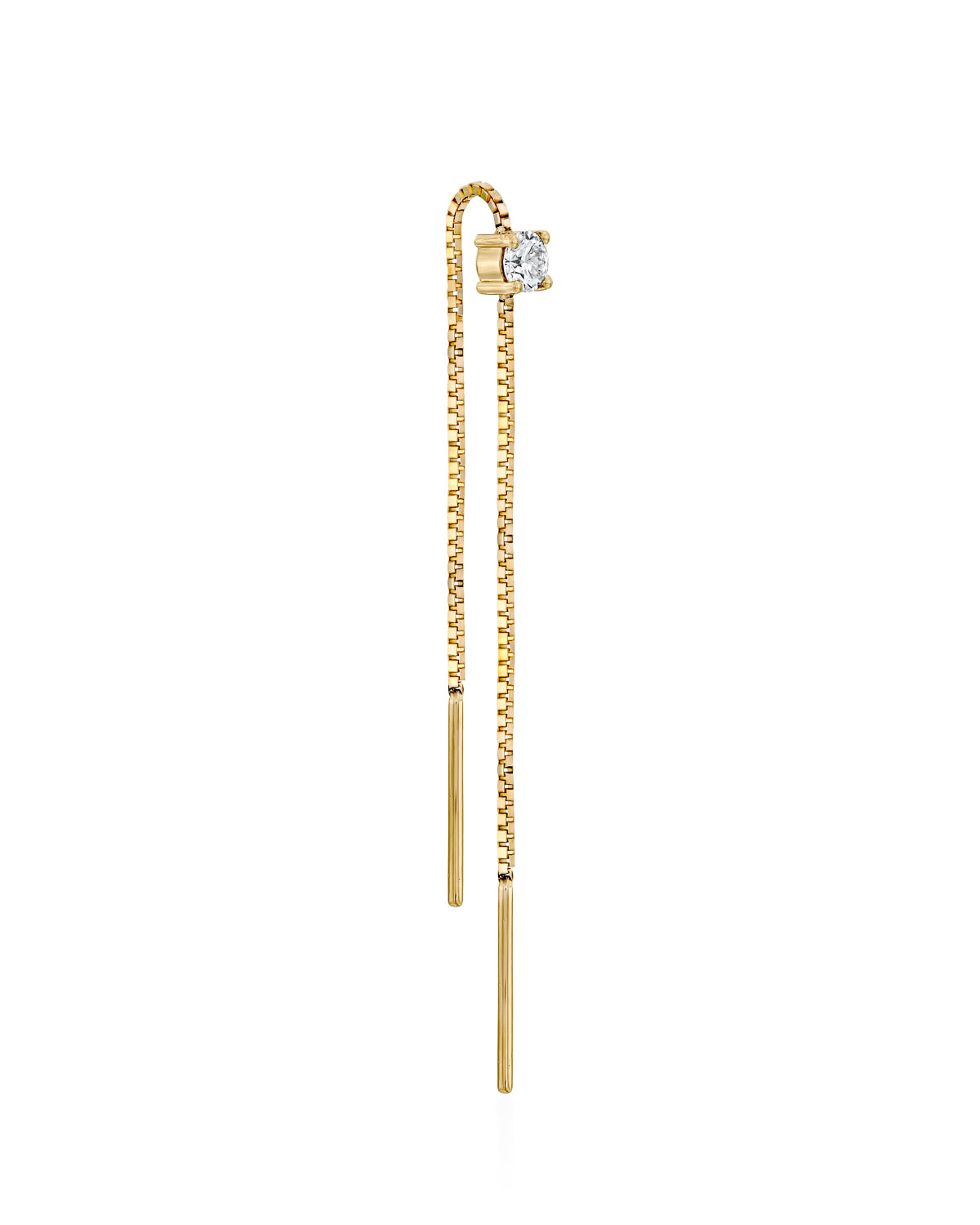 Nina Earring White Diamond 3 mm