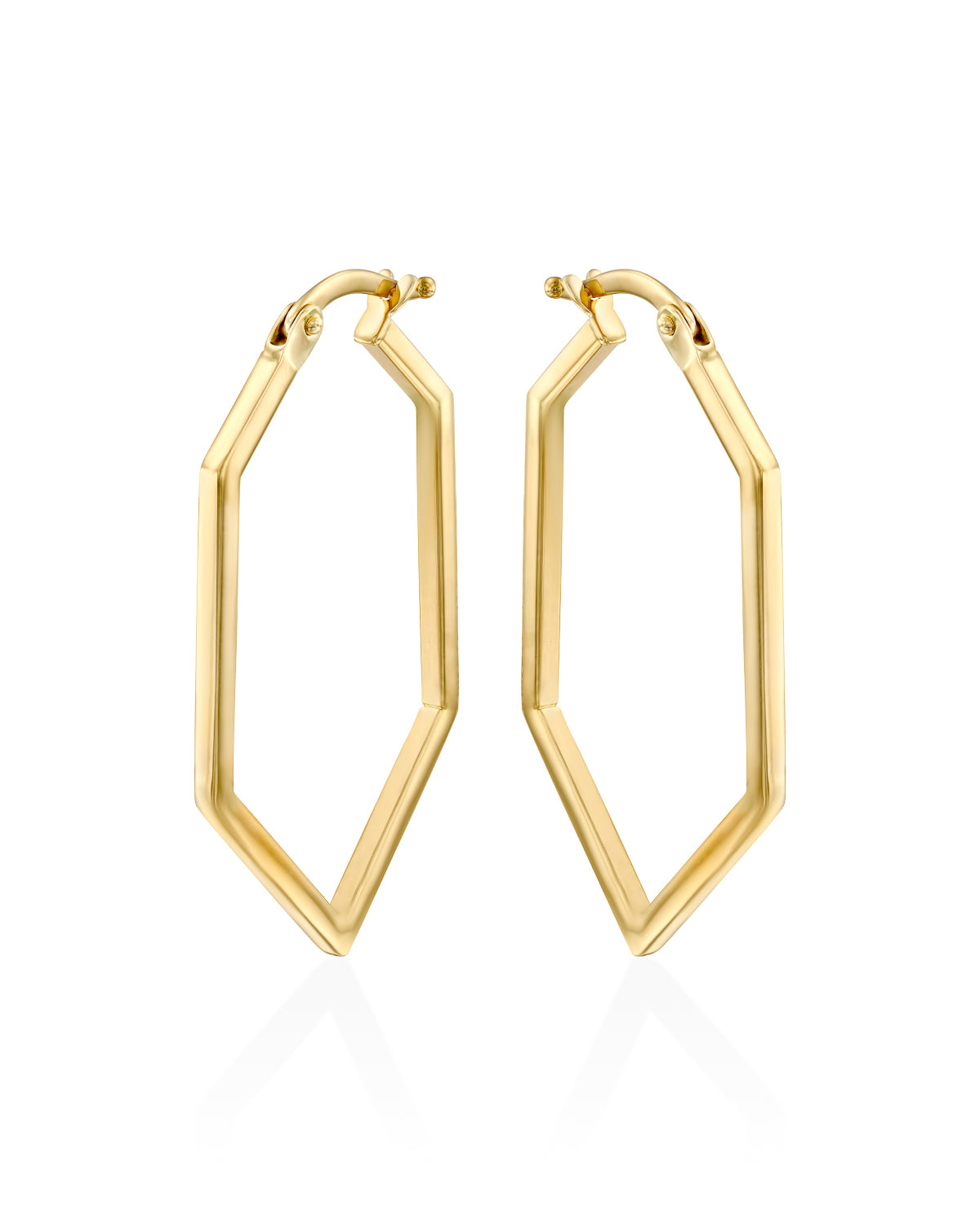 Luna Gold Hoop Earrings