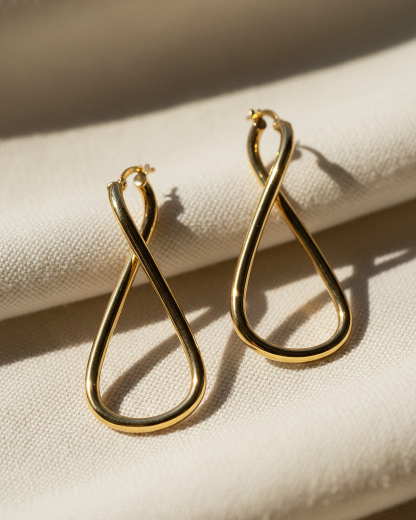 Georgia gold hoop earrings