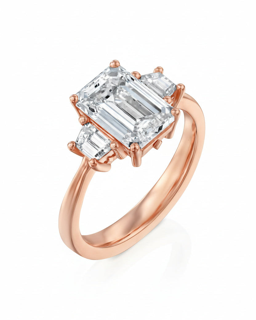 Olivia ring With White Lab Diamonds