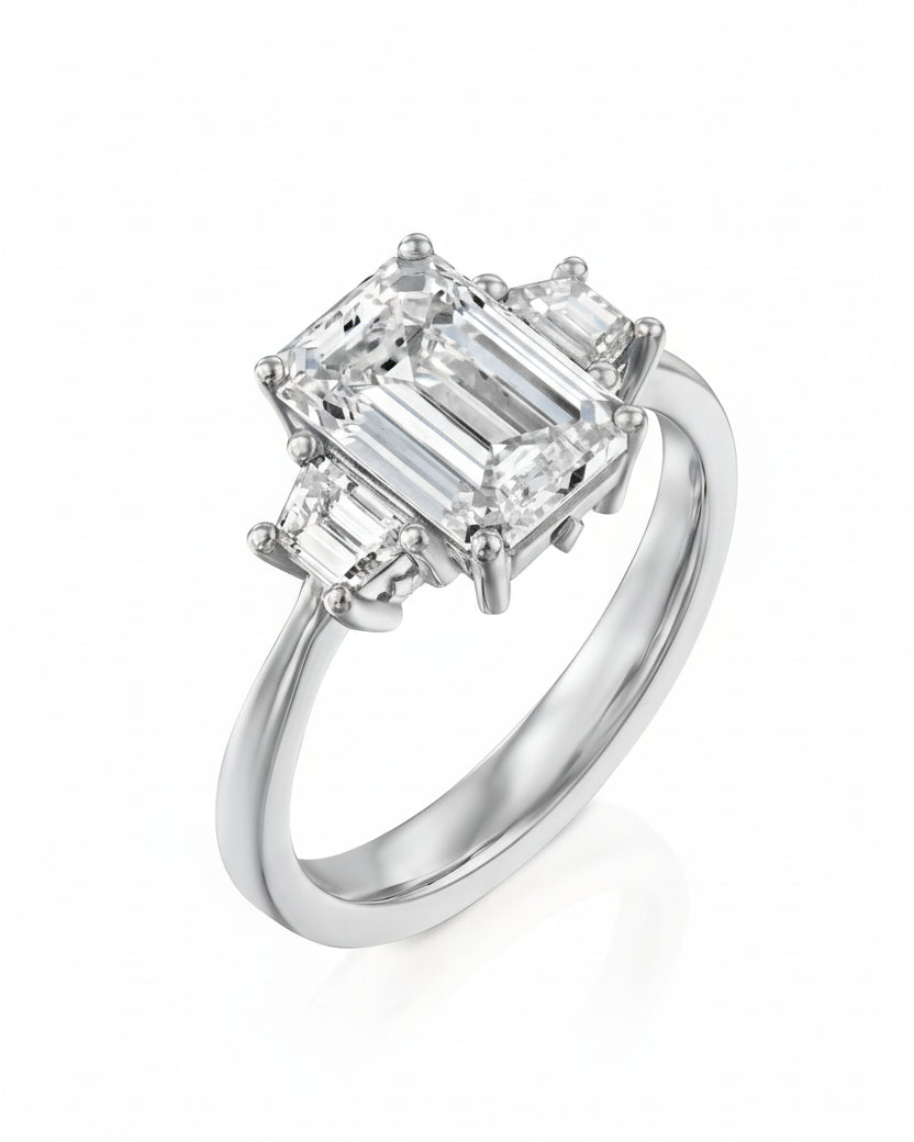 Olivia ring With White Lab Diamonds