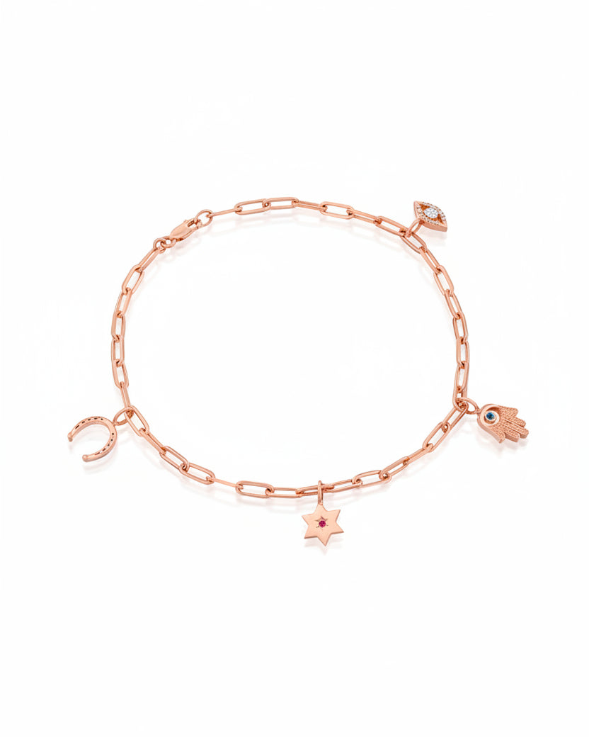 Aline Staples Charms Bracelet