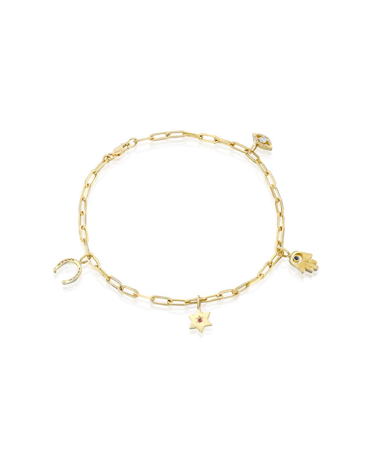 Alin Staples Charms Bracelet