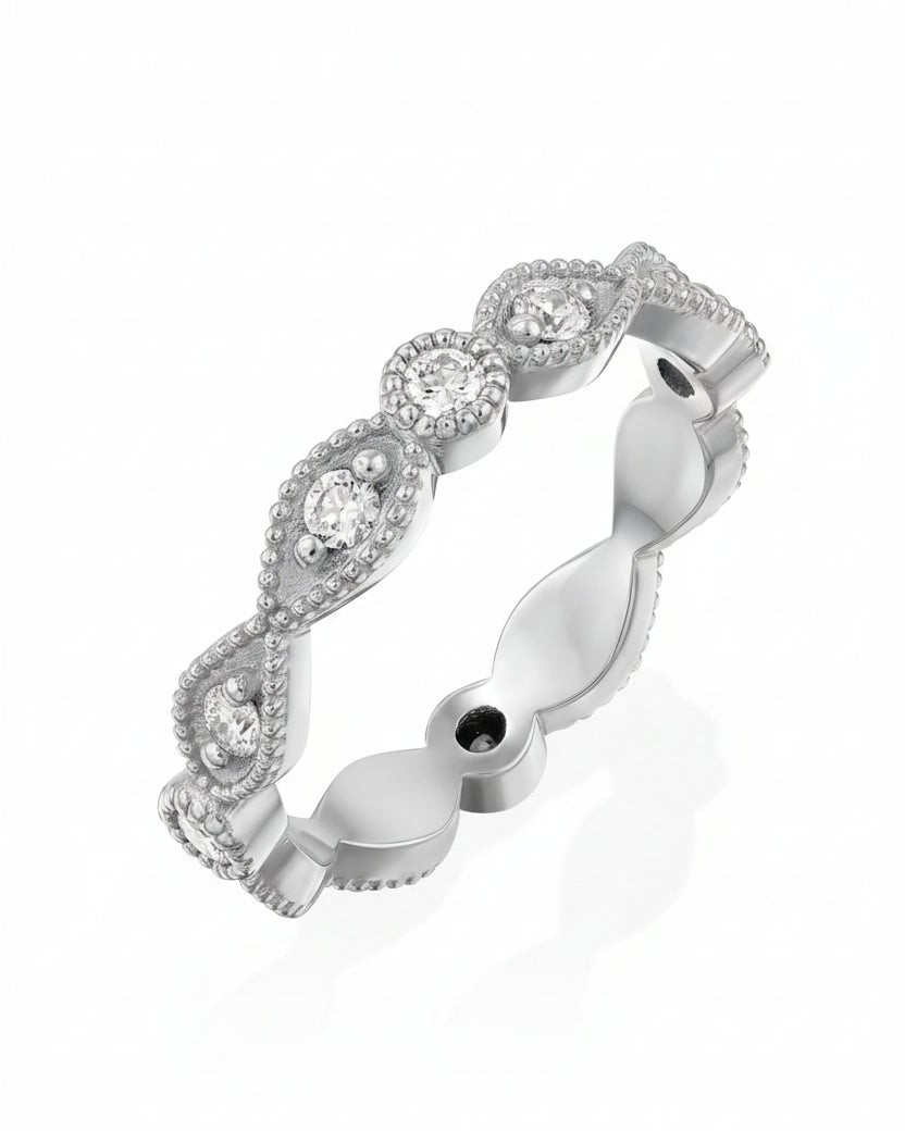 Large Isabelle Gold Diamonds Ring