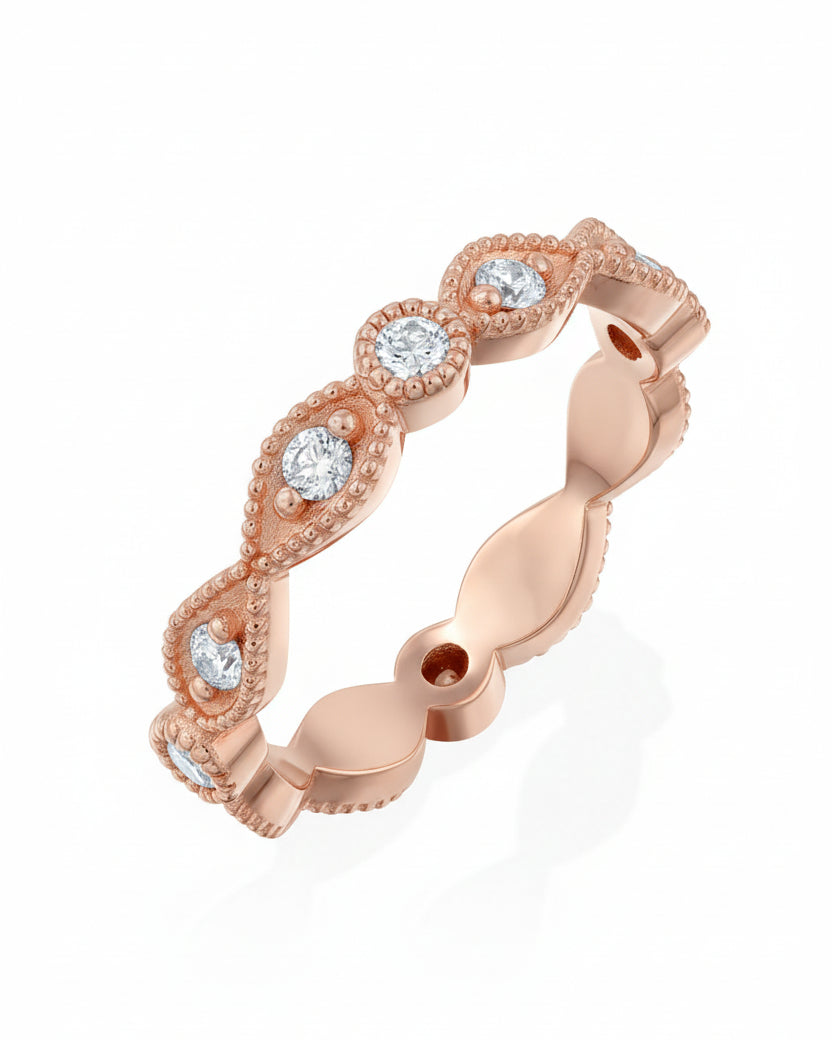 Large Isabelle Gold Diamonds Ring