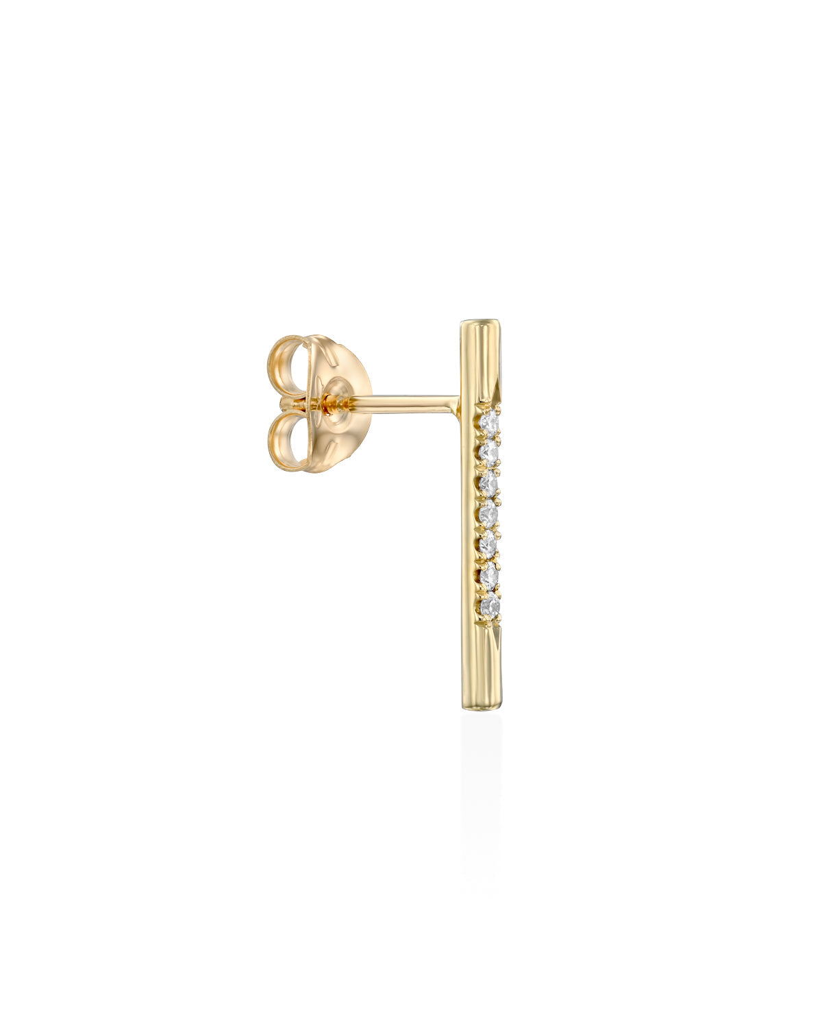 Long Valerie Gold Earring diamonds