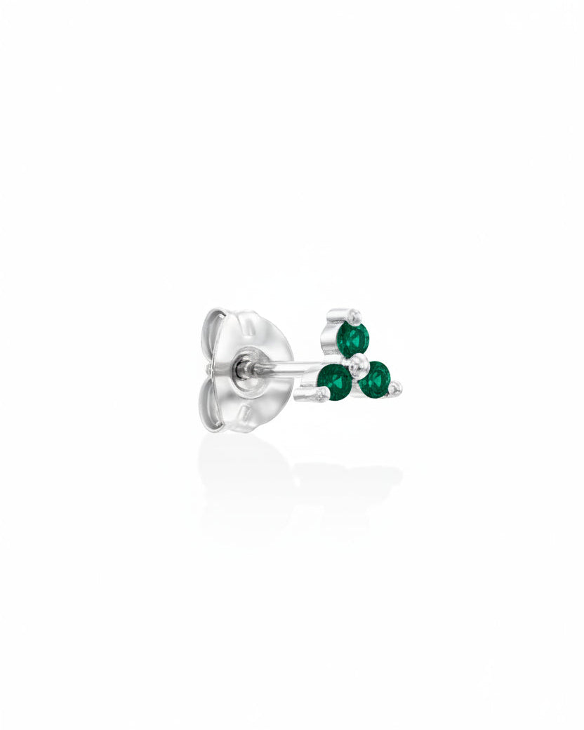 Mini Grace Earring With Emerald