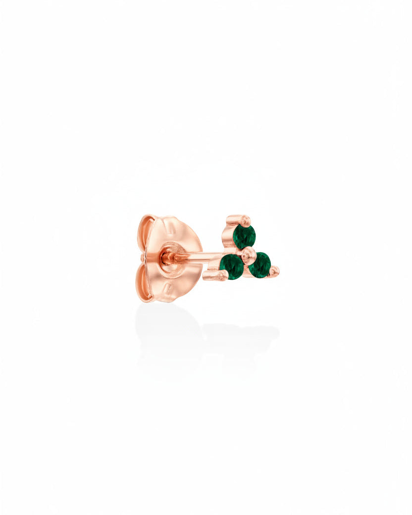 Mini Grace Earring With Emerald