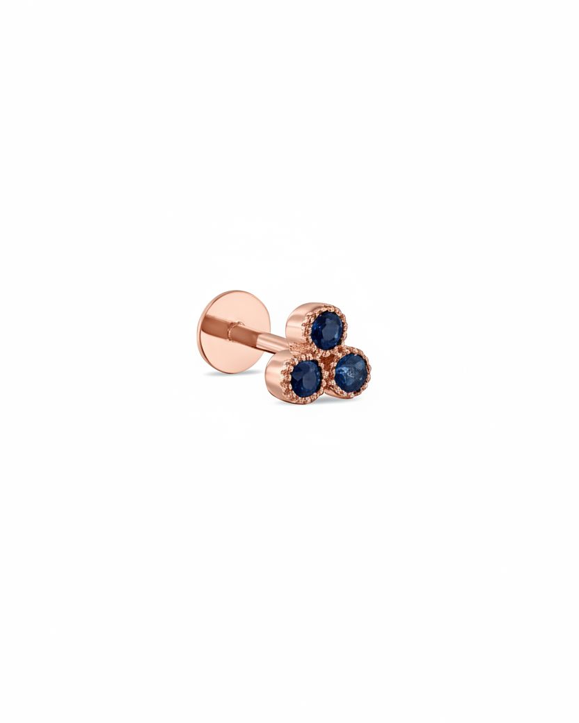 Henrietta Piercing Earring With Sapphires