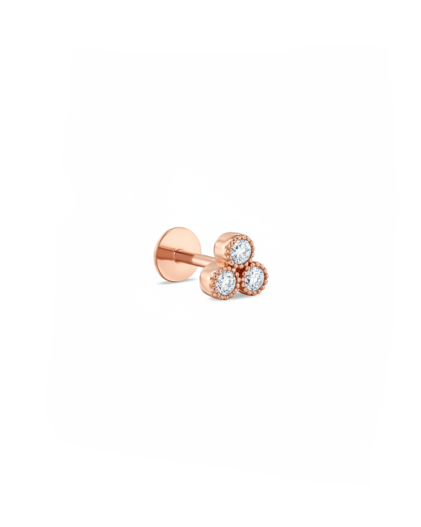 Henrietta Piercing Earring white Diamonds