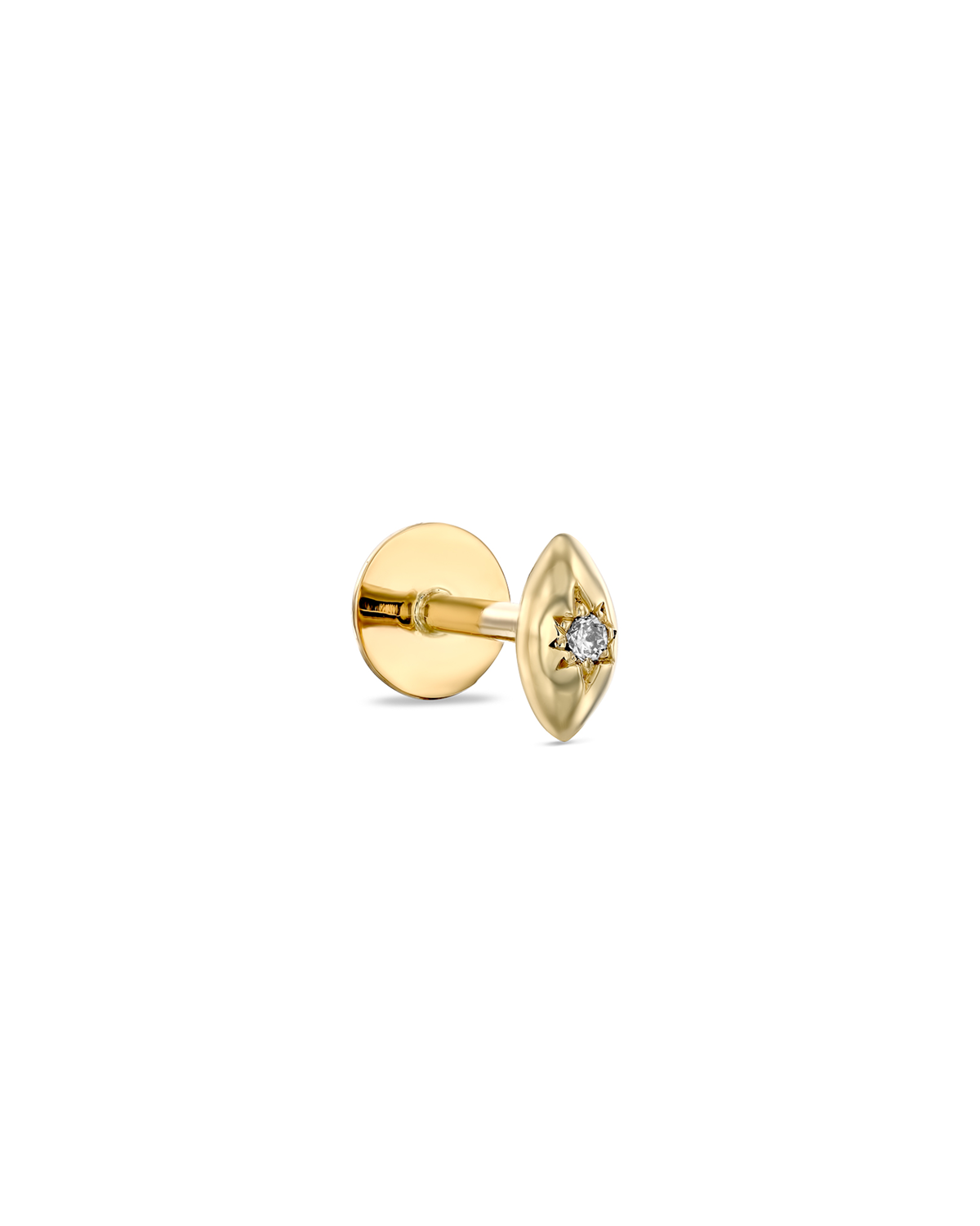 Agatha Piercing Earring With white Diamond