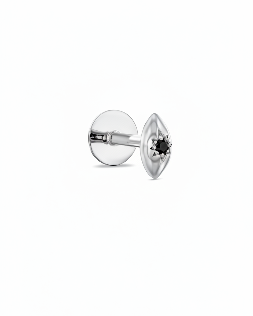 Agatha Piercing Earring With Black Diamond