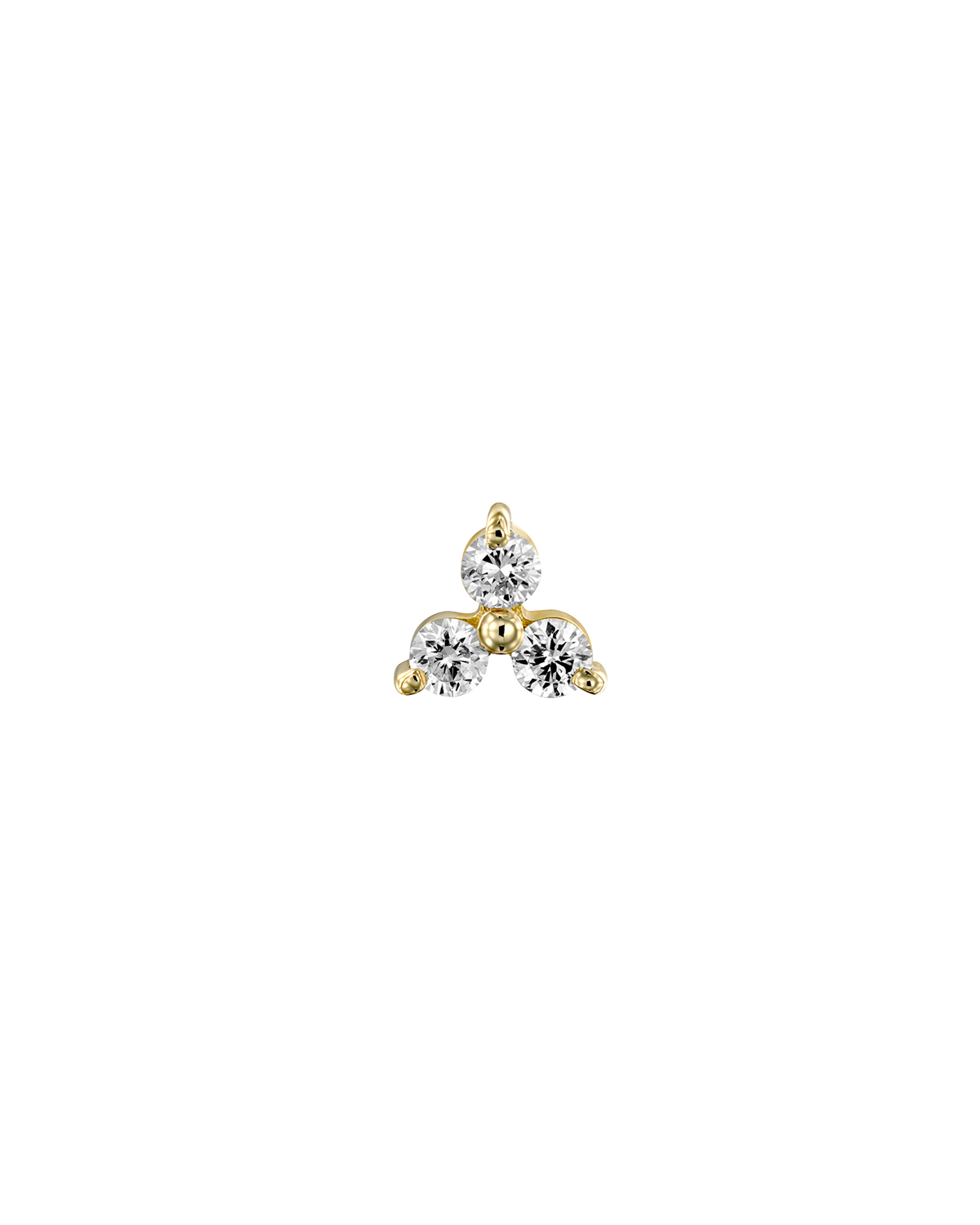 Grace Piercing Earring With White Diamonds