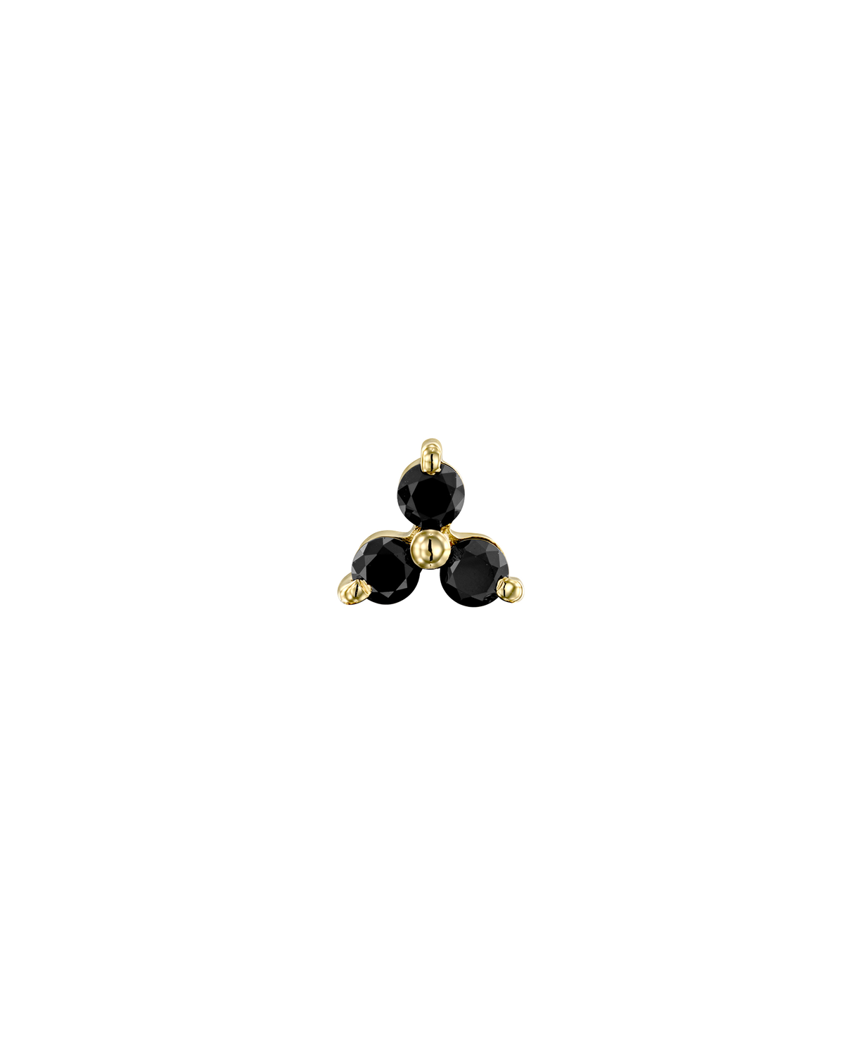Grace Piercing Earring With Black Diamonds