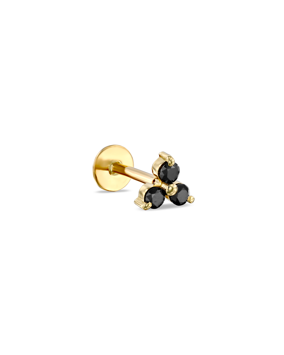 Grace Piercing Earring With Black Diamonds