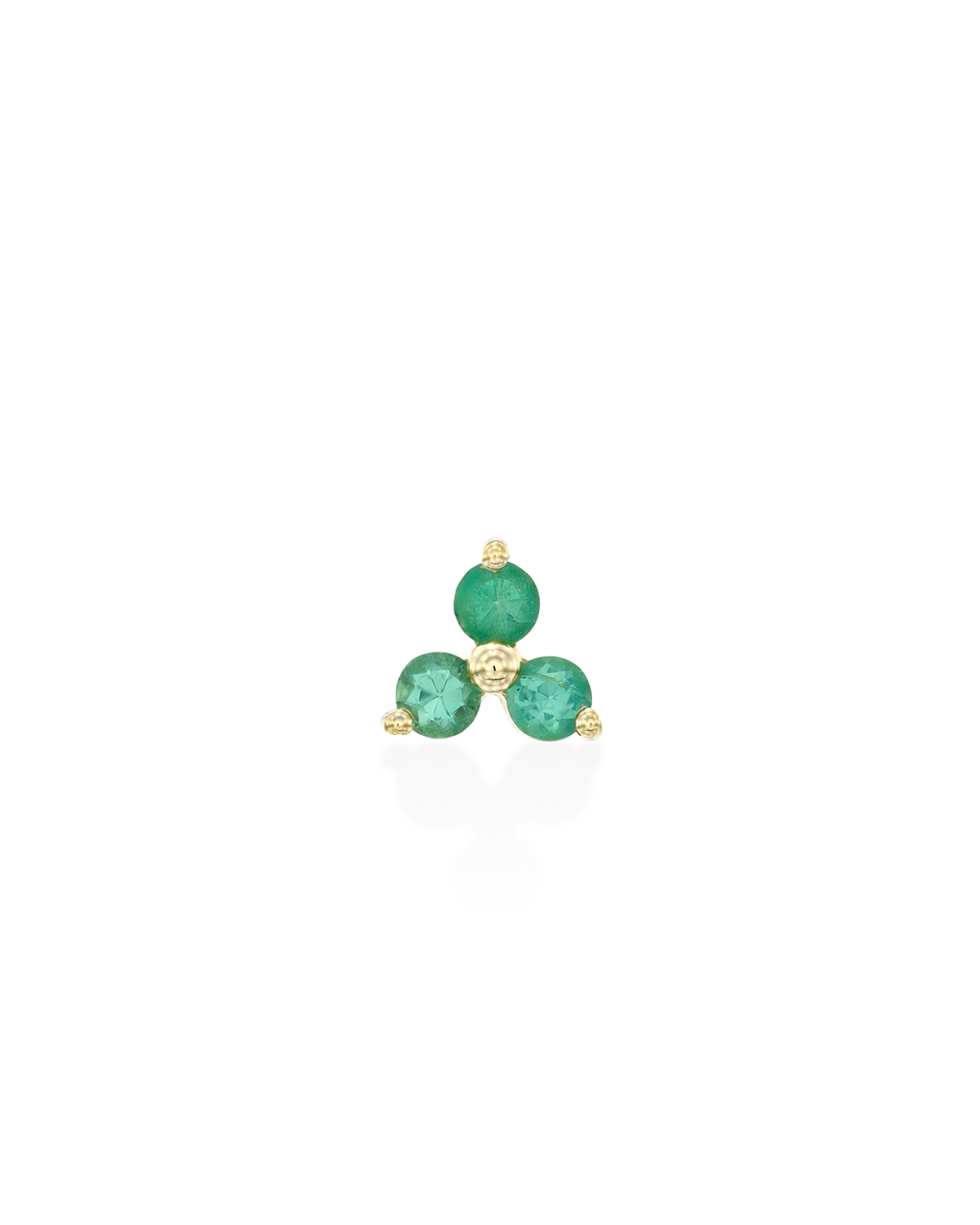 Grace Piercing Earring With Emerald