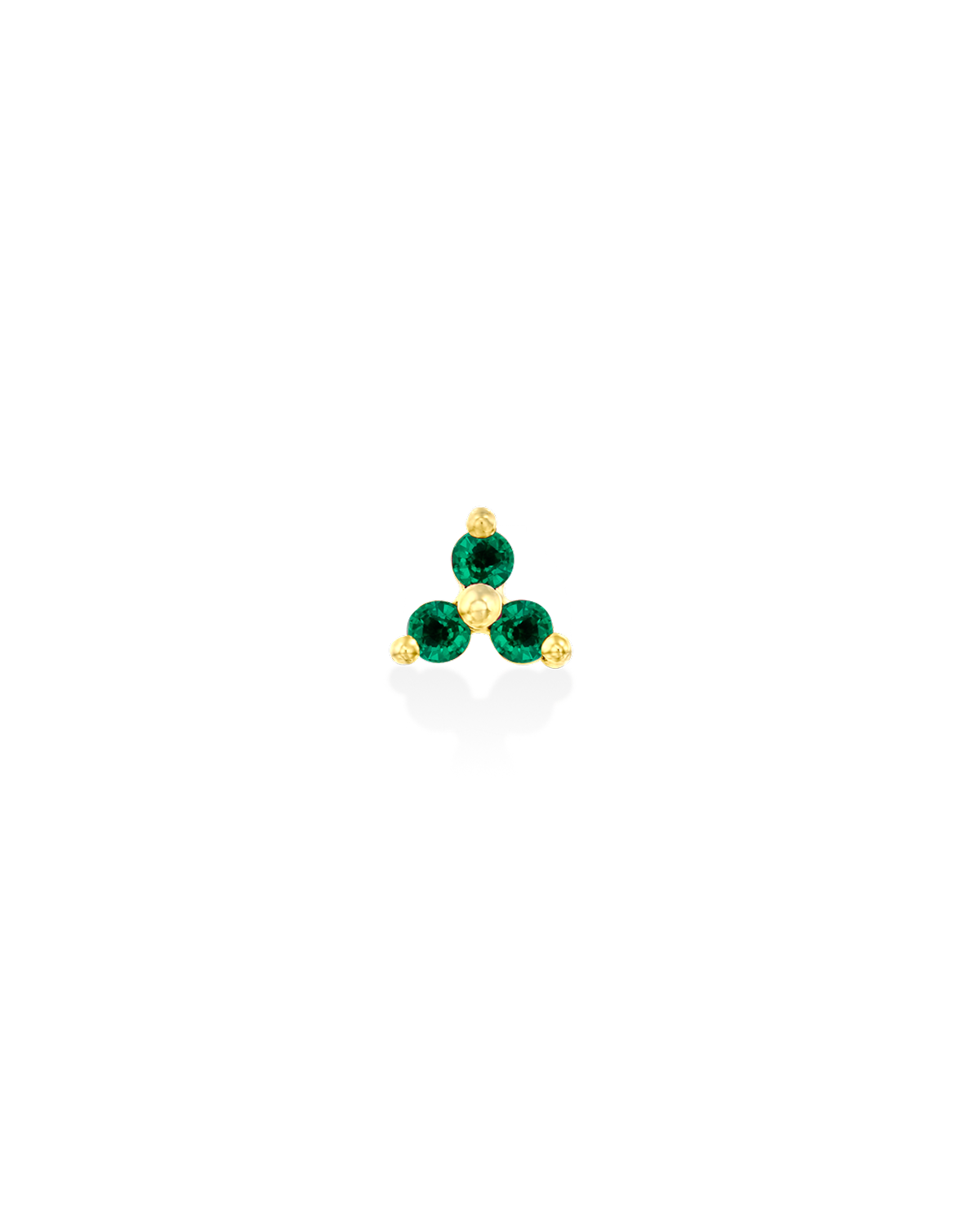 Mini Grace Earring With Emerald
