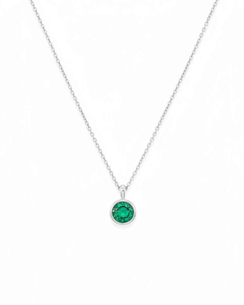 Margarita Gold Necklace Emerald