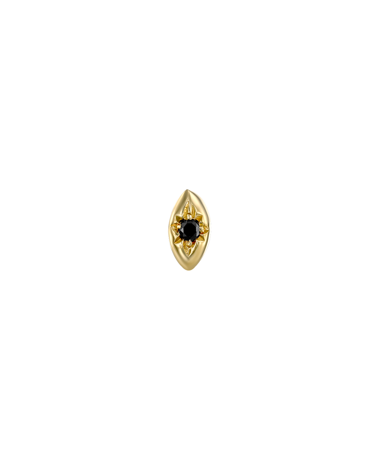Agatha Piercing Earring With Black Diamond
