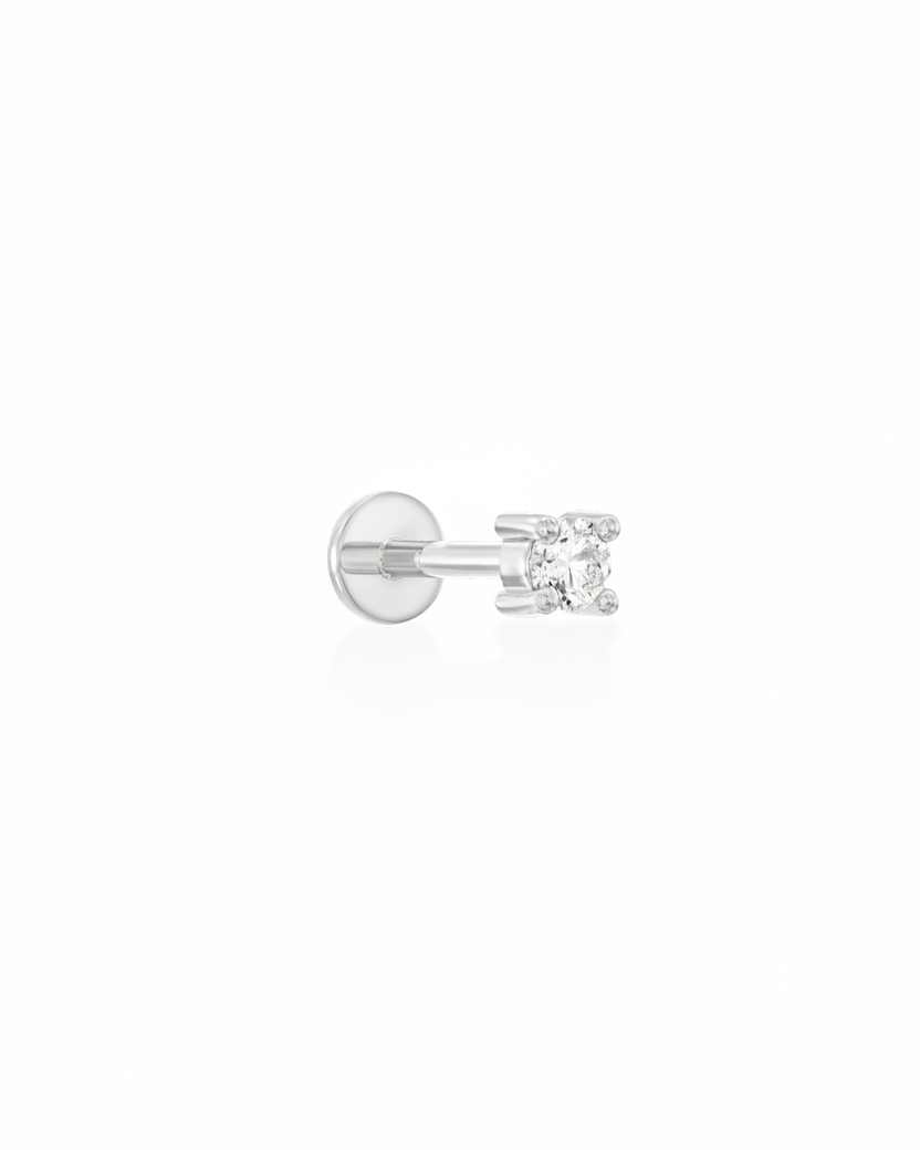 Martina Piercing Earring 3mm white diamond