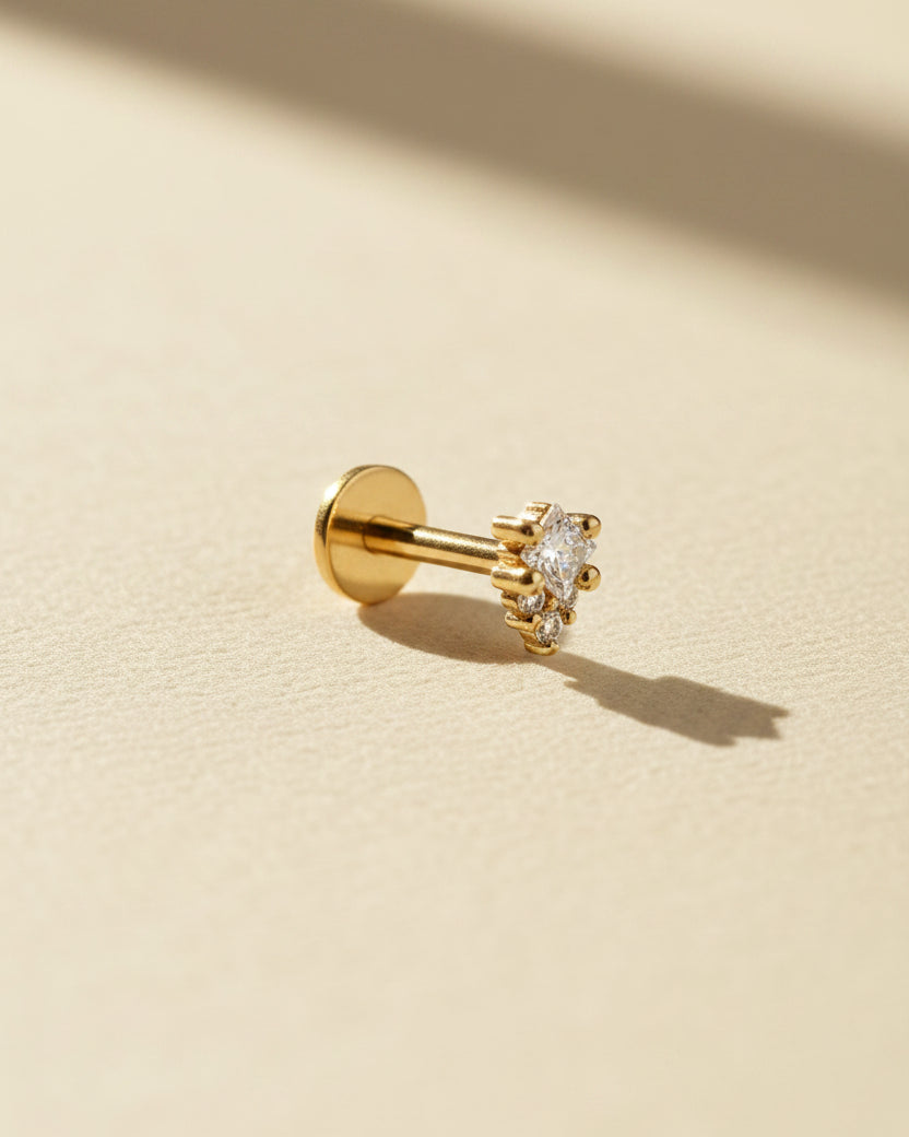 Juliette Piercing With Diamonds