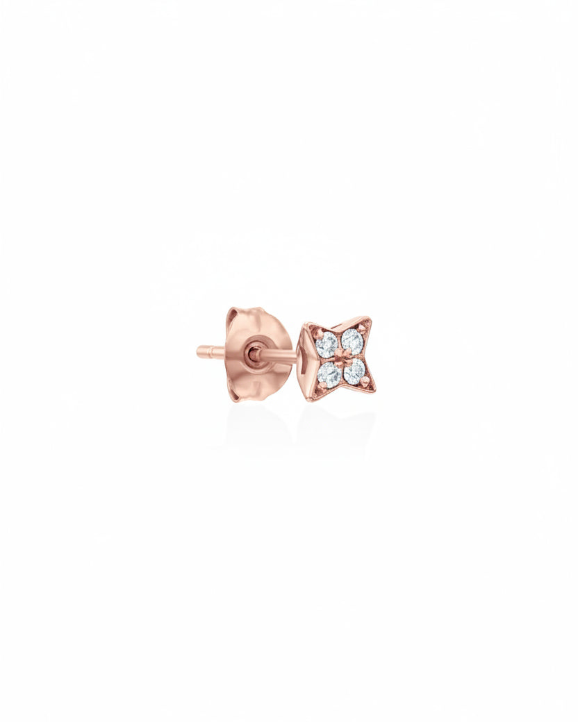 Venus Earring With White Diamonds