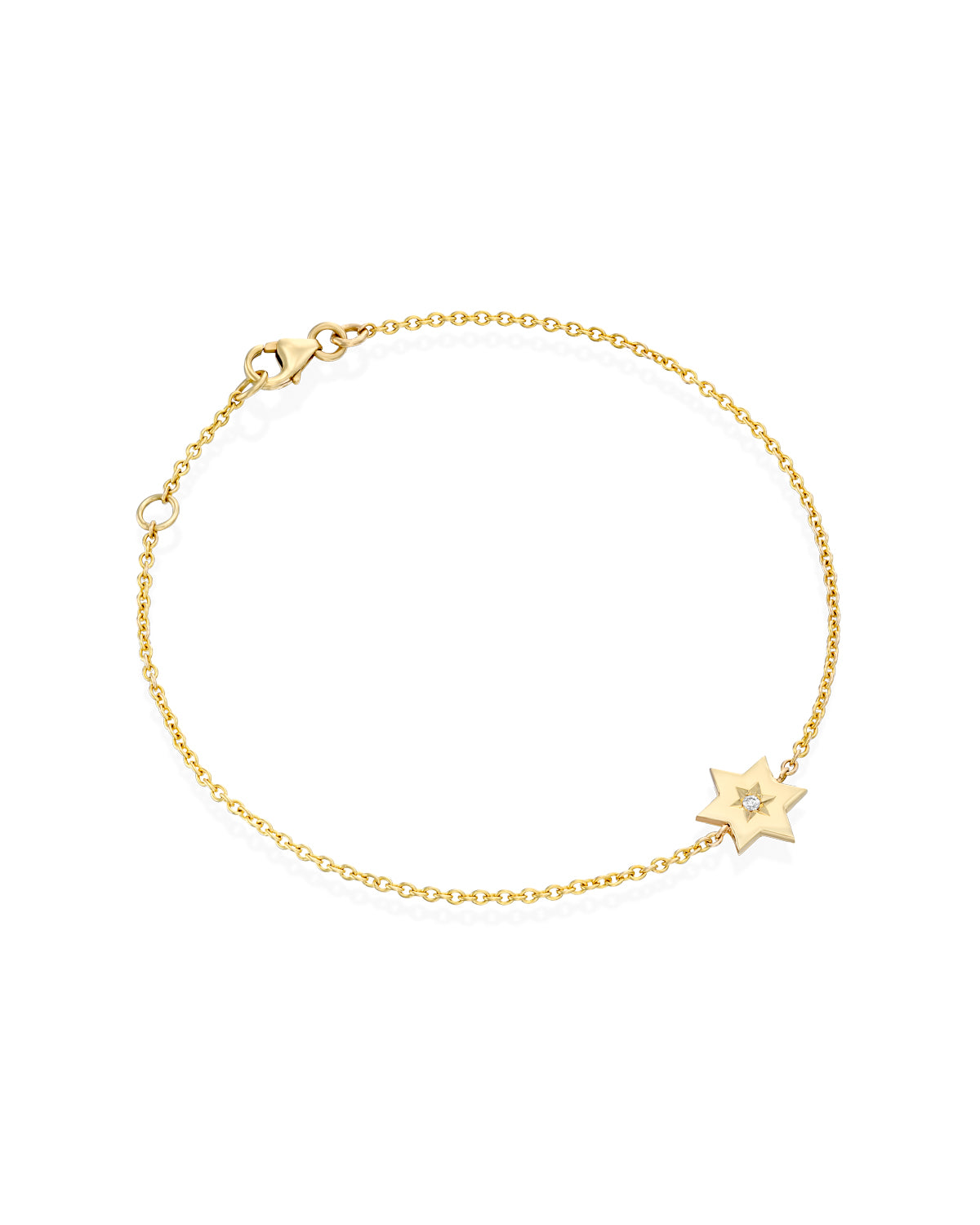 The Gaza envelope Shield Star Of David Gold bracelet diamond