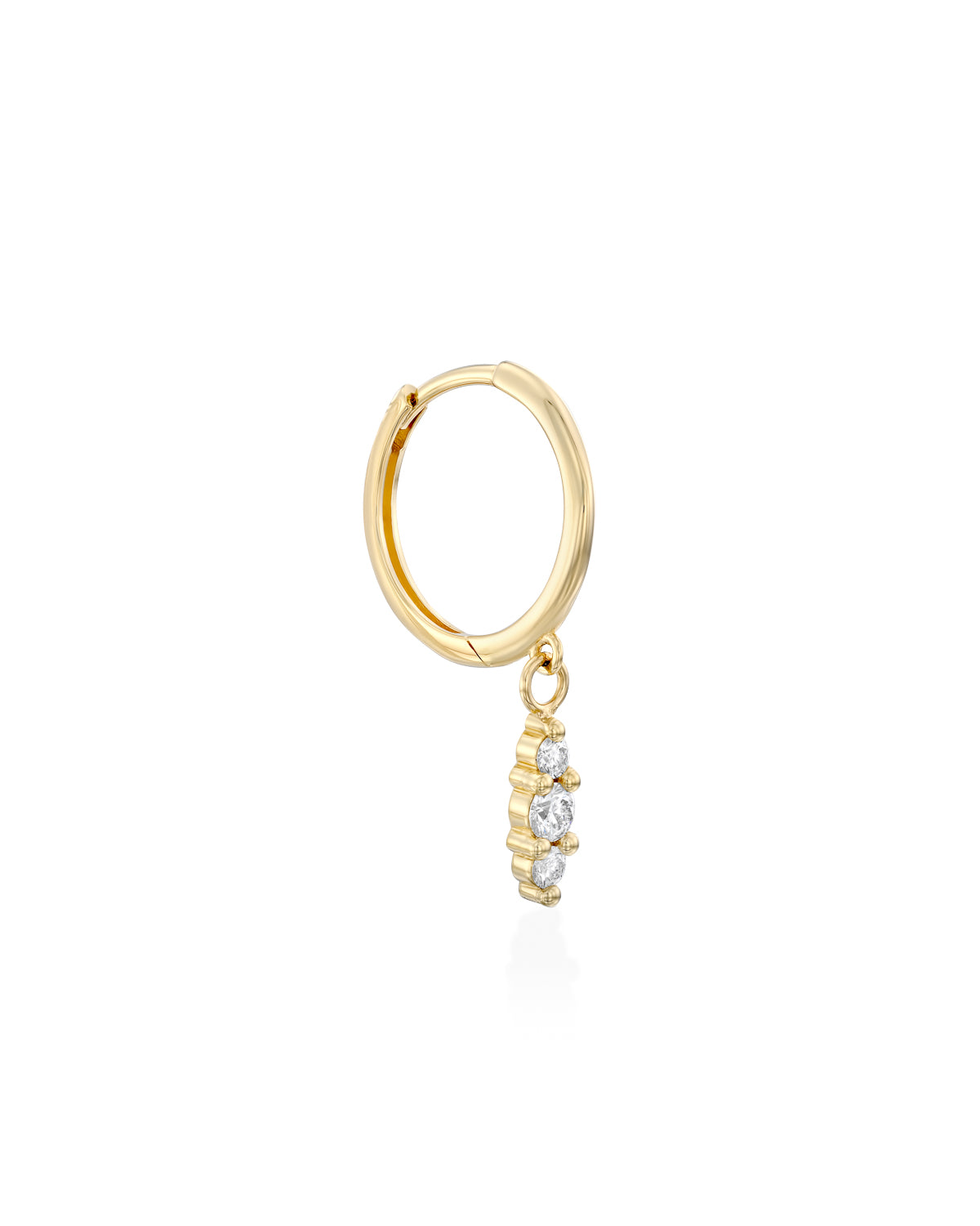 Kelly Hoop Audrey white diamond Gold Earring