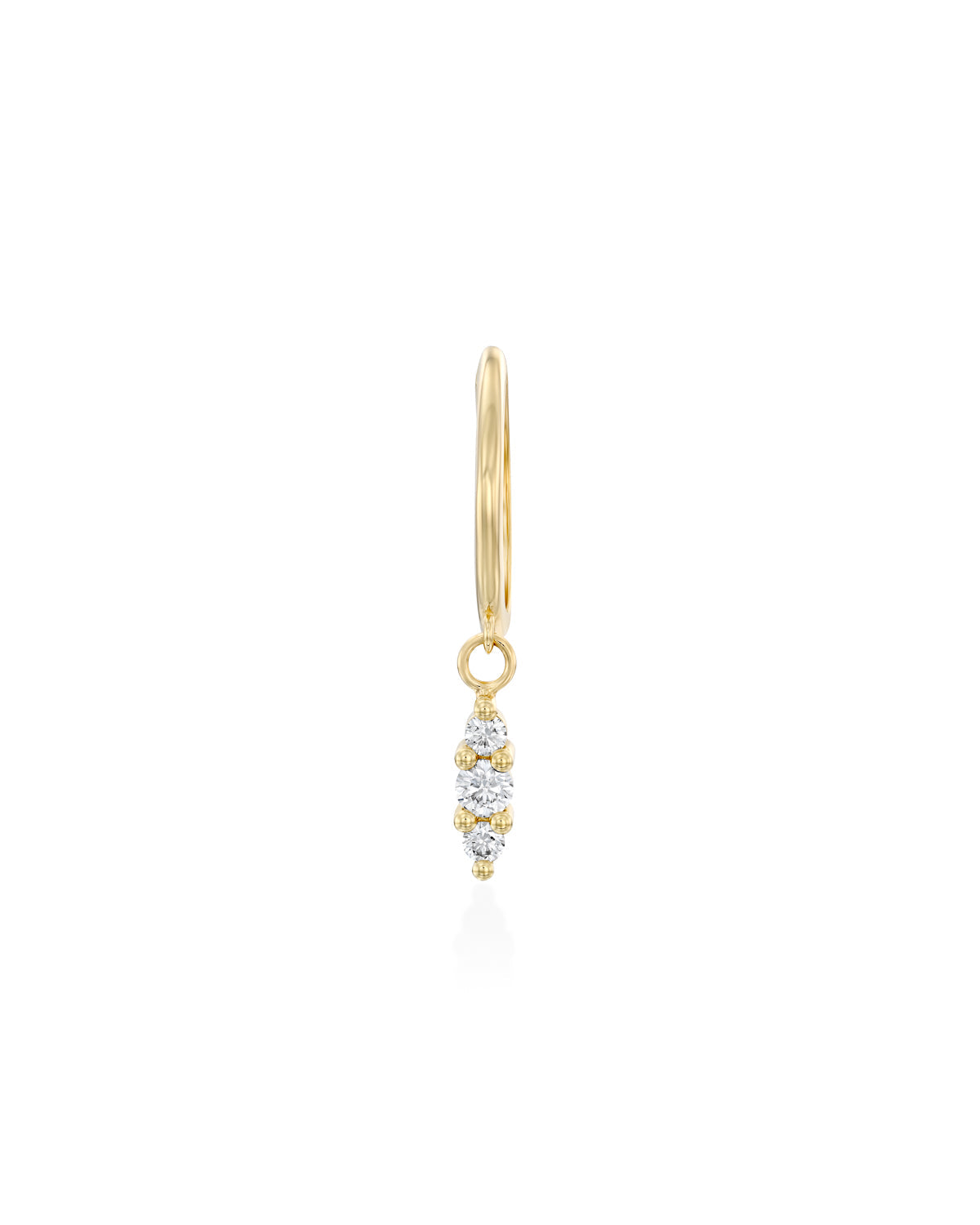 kelly hoop audrey pendet gold earring