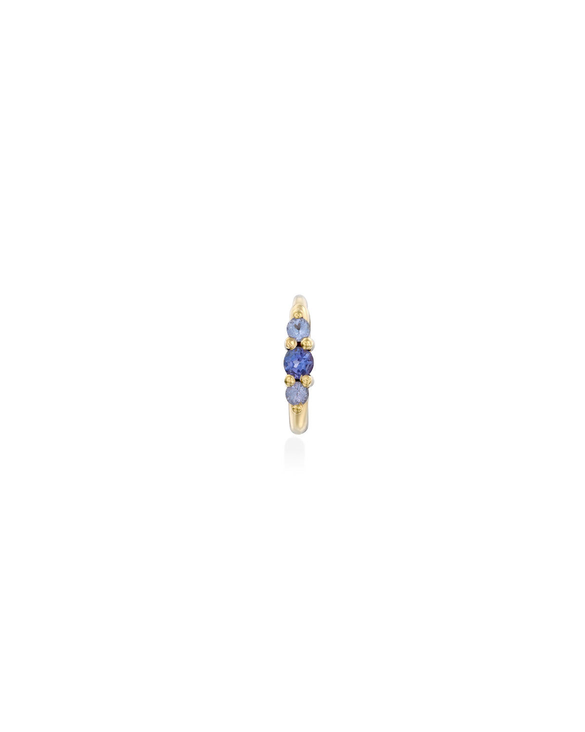Audrey Mini Hoop With tanzanite