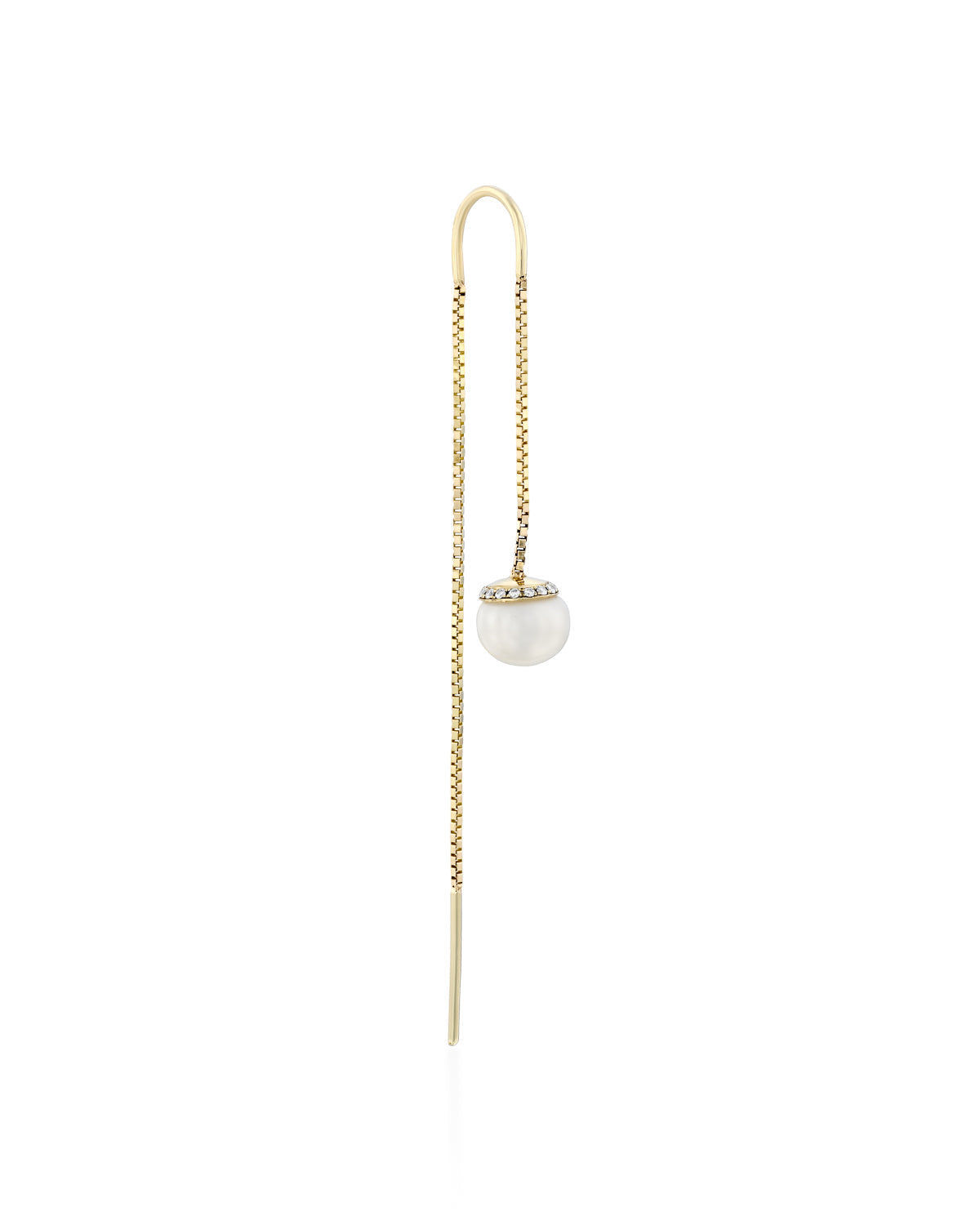 Ashley Earring with Pearls and Diamonds horseshoe