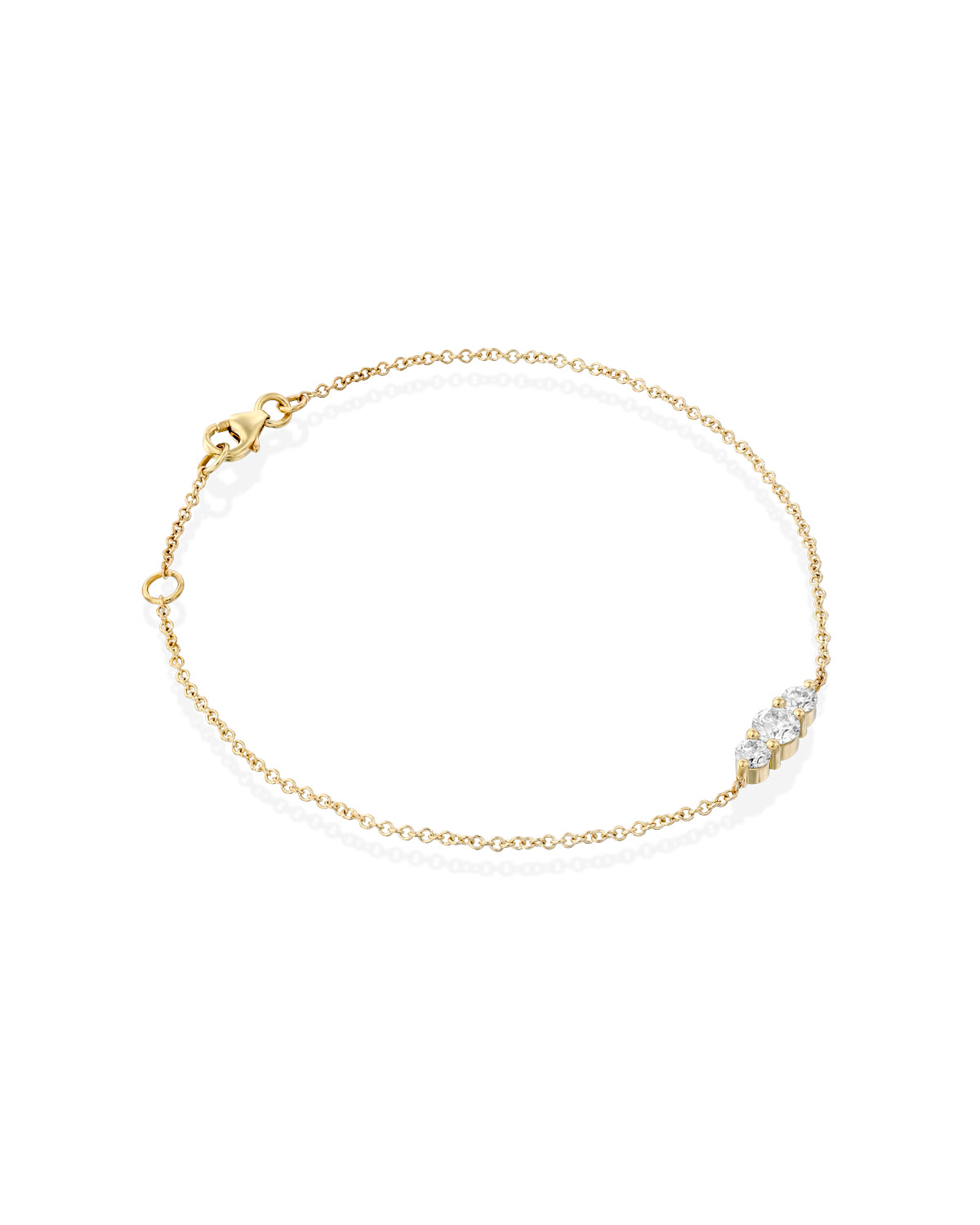 Audrey gold bracelet white diamonds