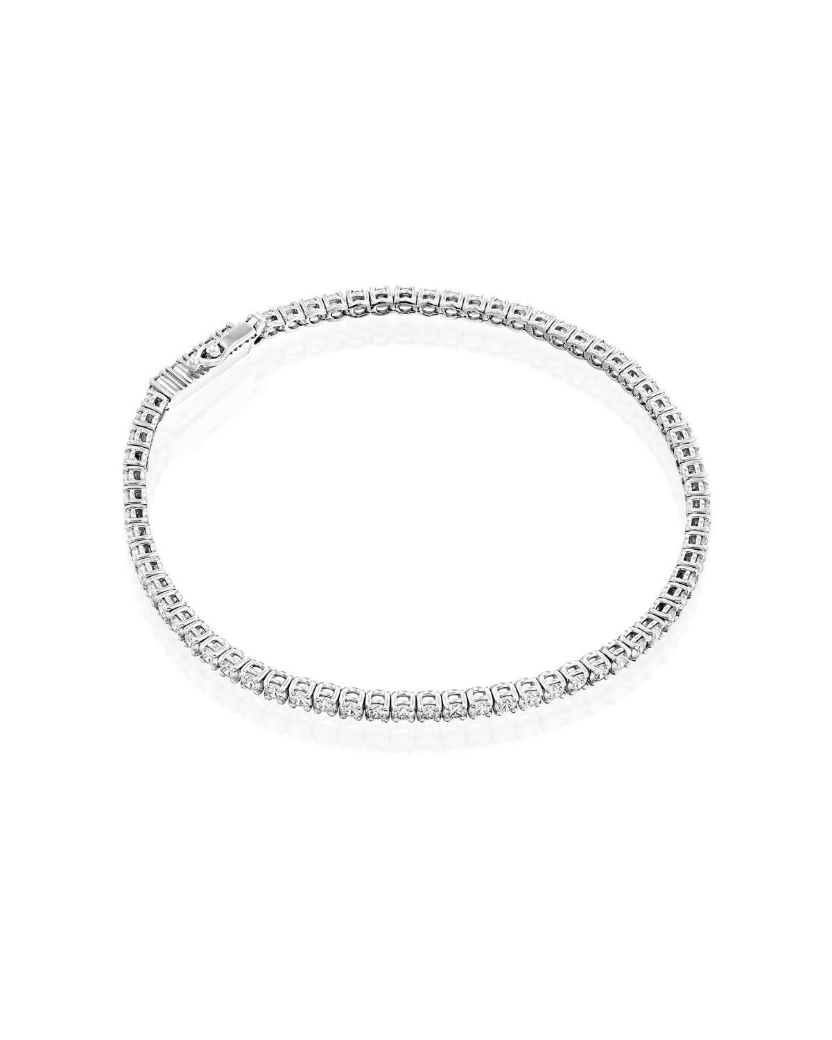 Tennis bracelet white diamonds