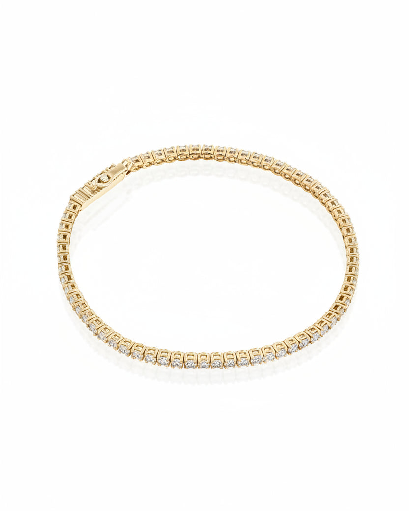 Tennis bracelet white diamonds