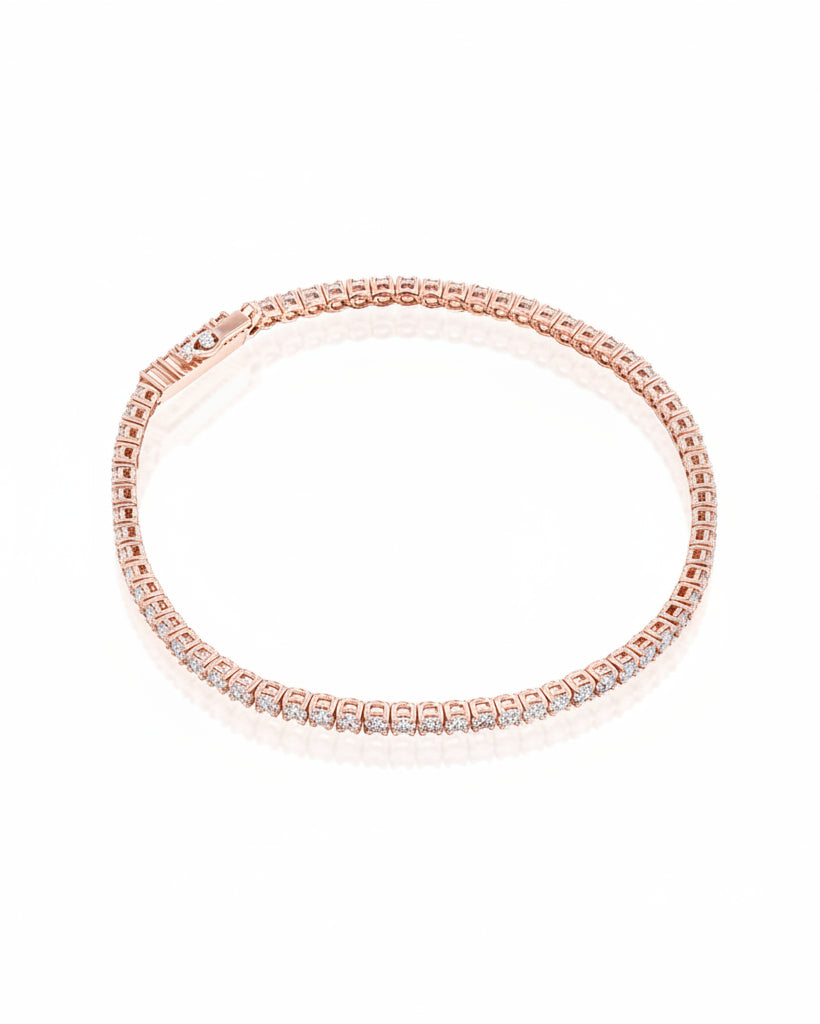 Tennis bracelet white diamonds