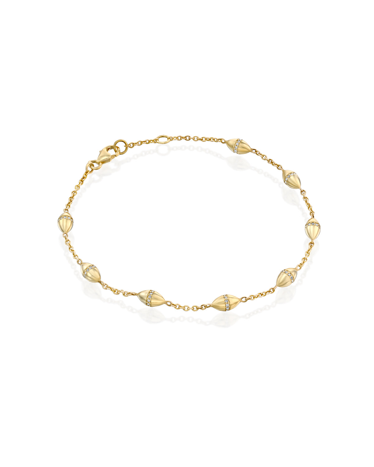 Arcoco Encrusted Bracelet White Diamonds