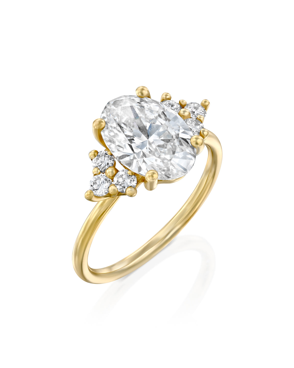 Priscilla Gold Ring Diamonds