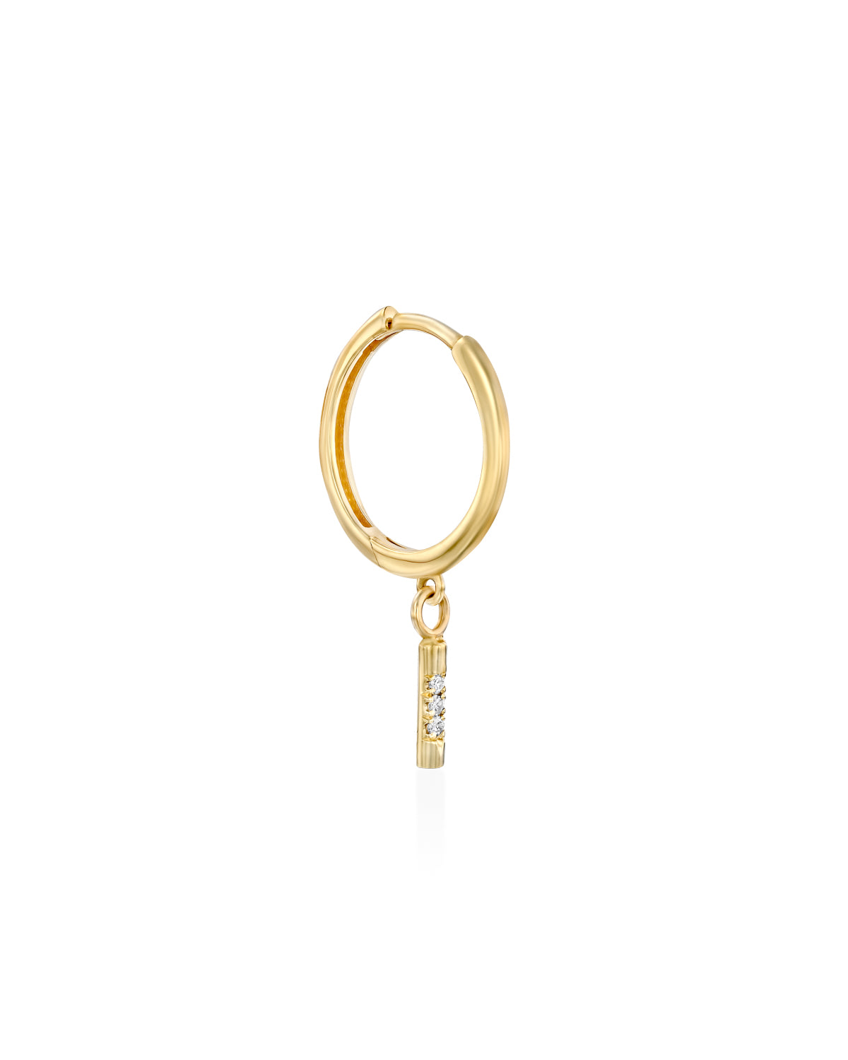 Kylie Hoop valerie pendant white diamonds
