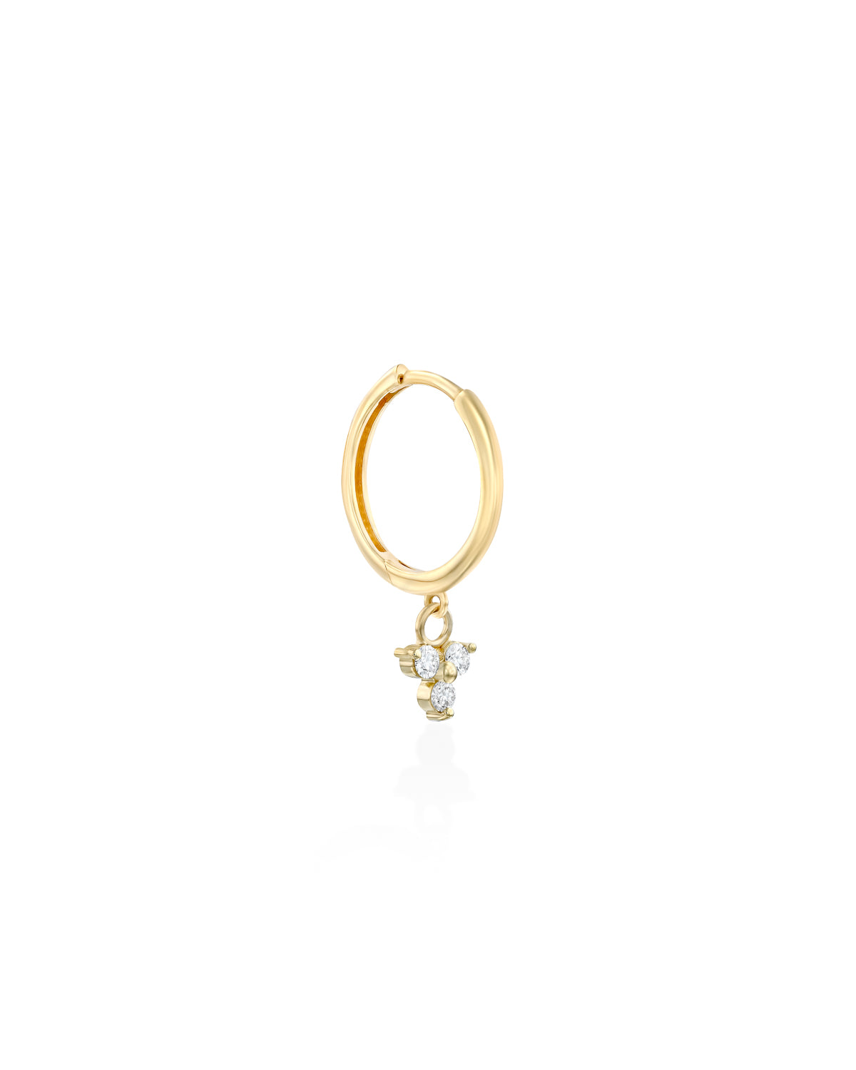 kylie hoop grace diamond gold earring