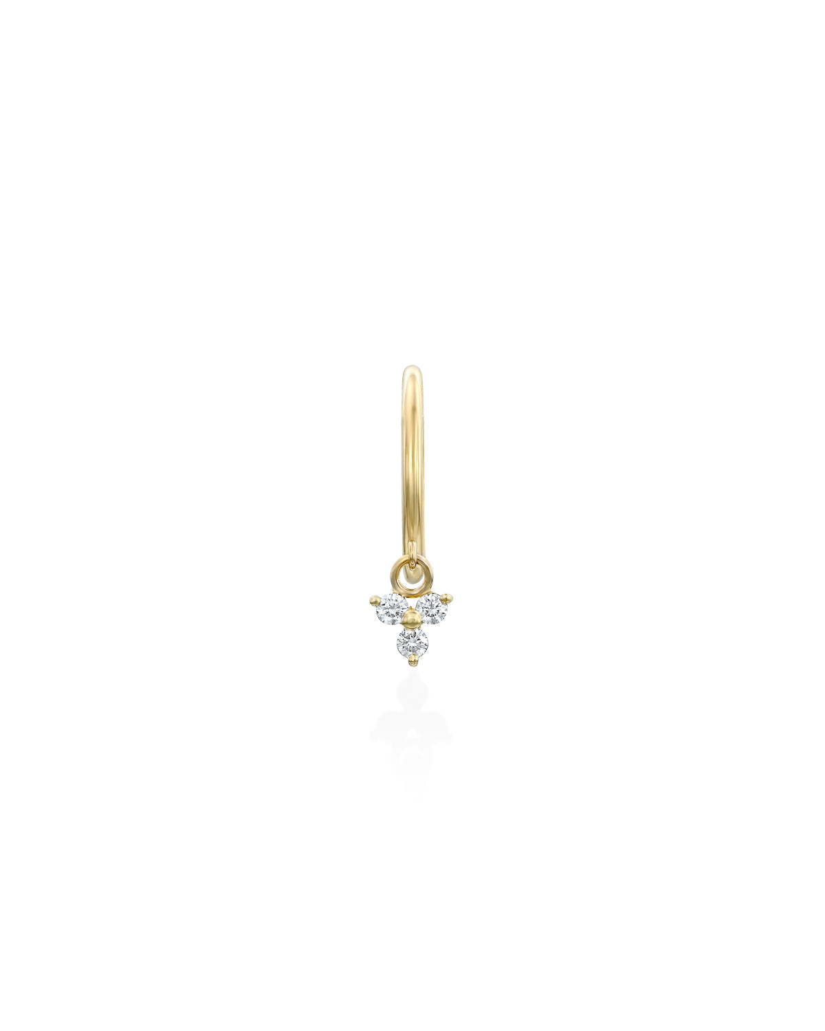 kylie hoop grace diamond gold earring