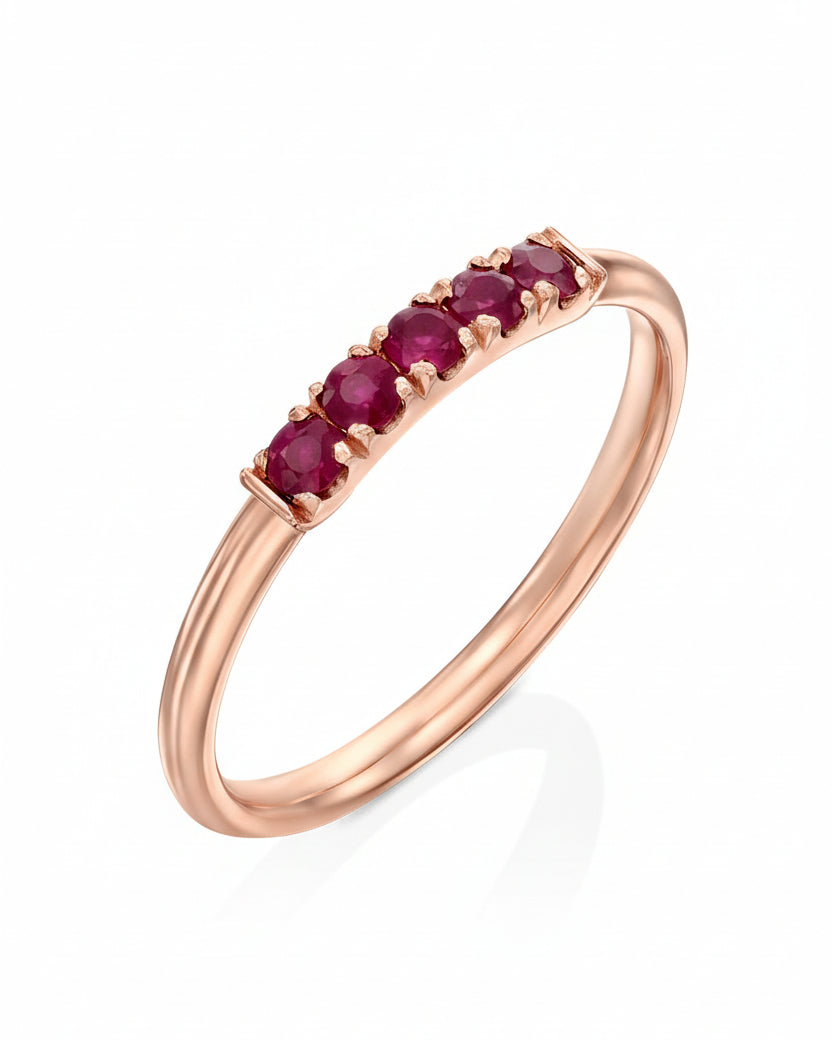 Candy Gold Ring With Ruby