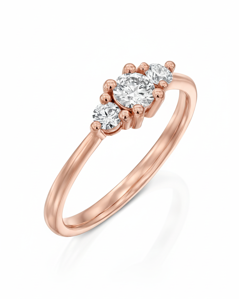 Audrey Gold Ring 3.5mm Diamond