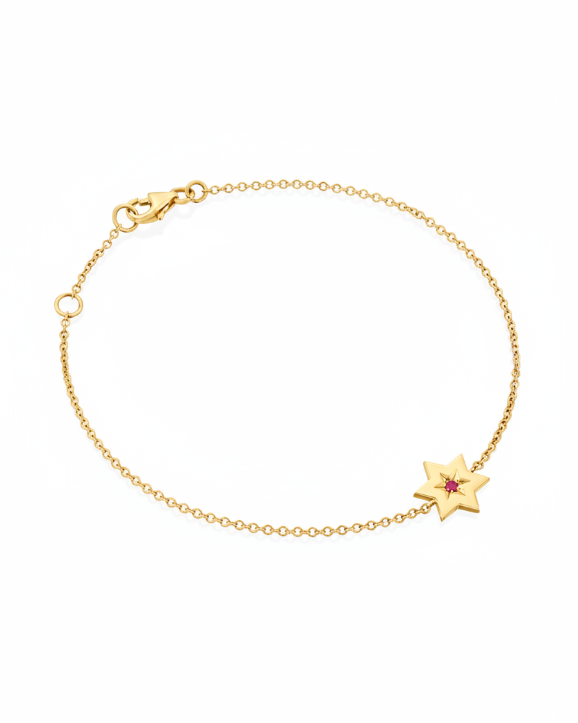 The Gaza envelope Shield Star Of David Gold bracelet